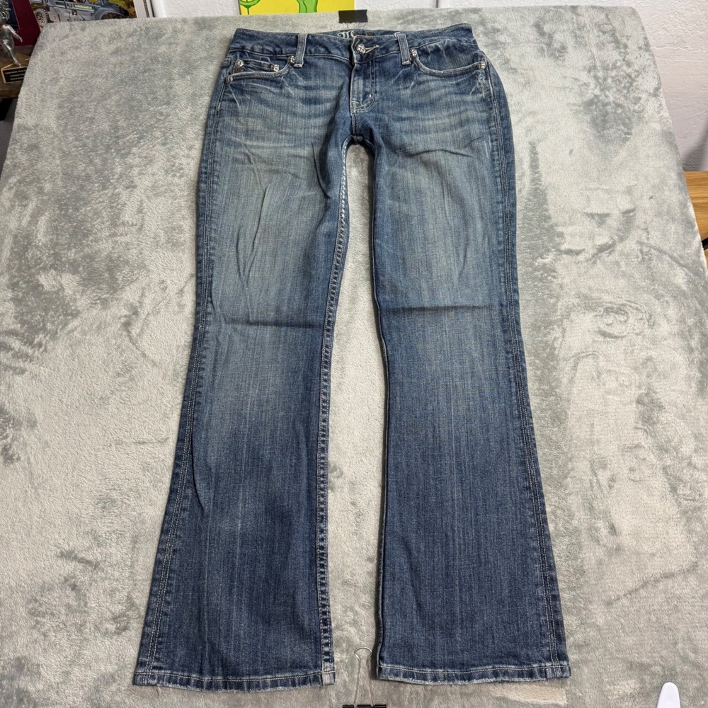 Miss Me VTG Y2K Low Rise Flap Pocket Bootcut Jeans Blue JP4881R Size 30